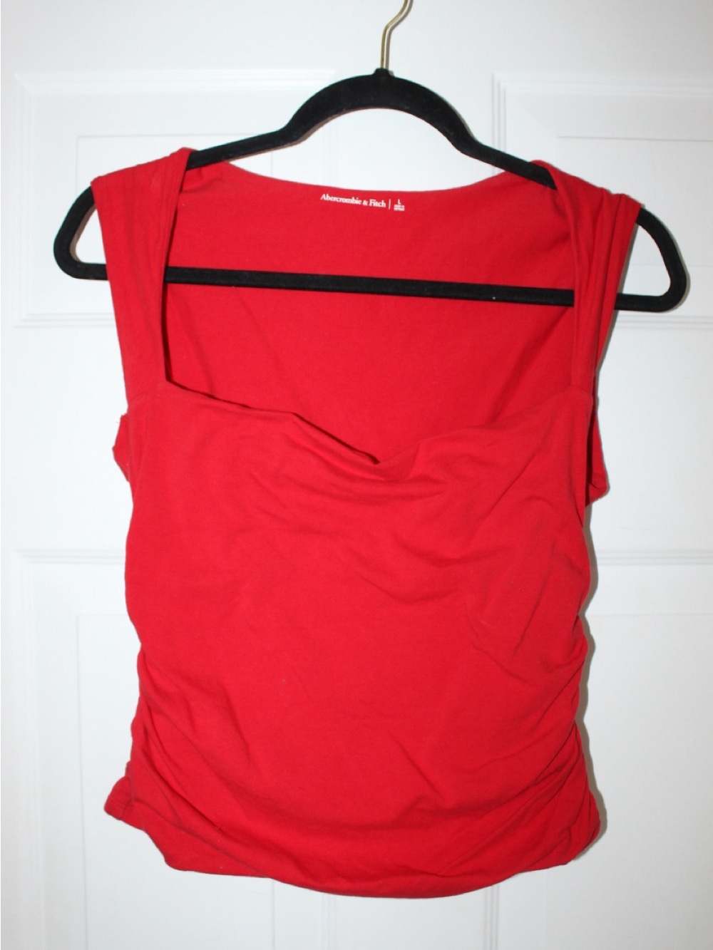 Abercrombie & Fitch Bright Red Square Neck Tank